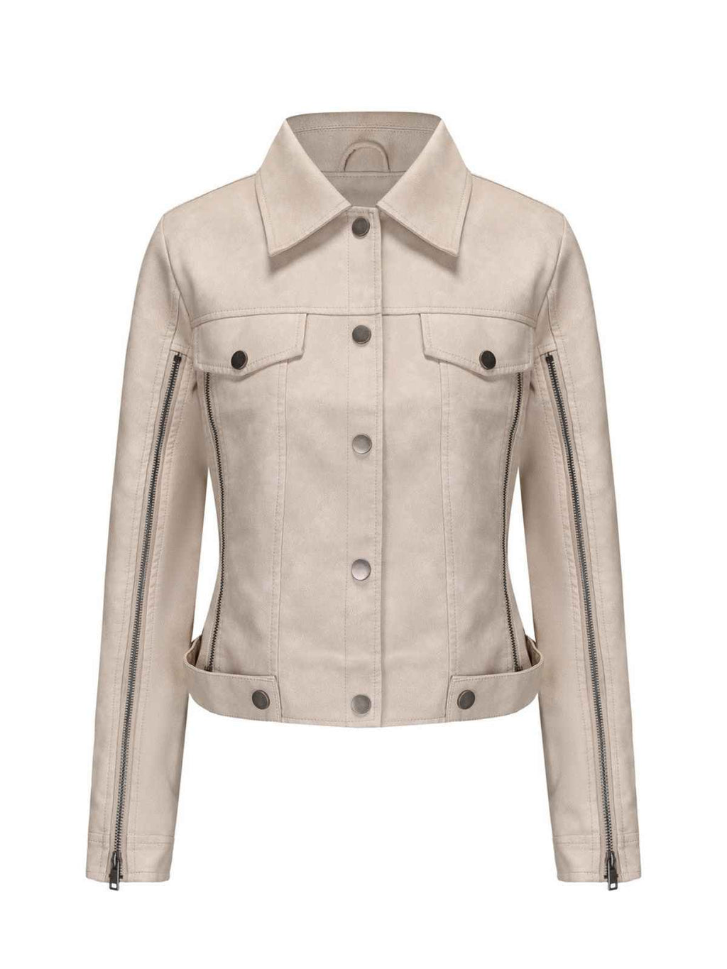 1960s Leder Multi-Zip Moto Jacke