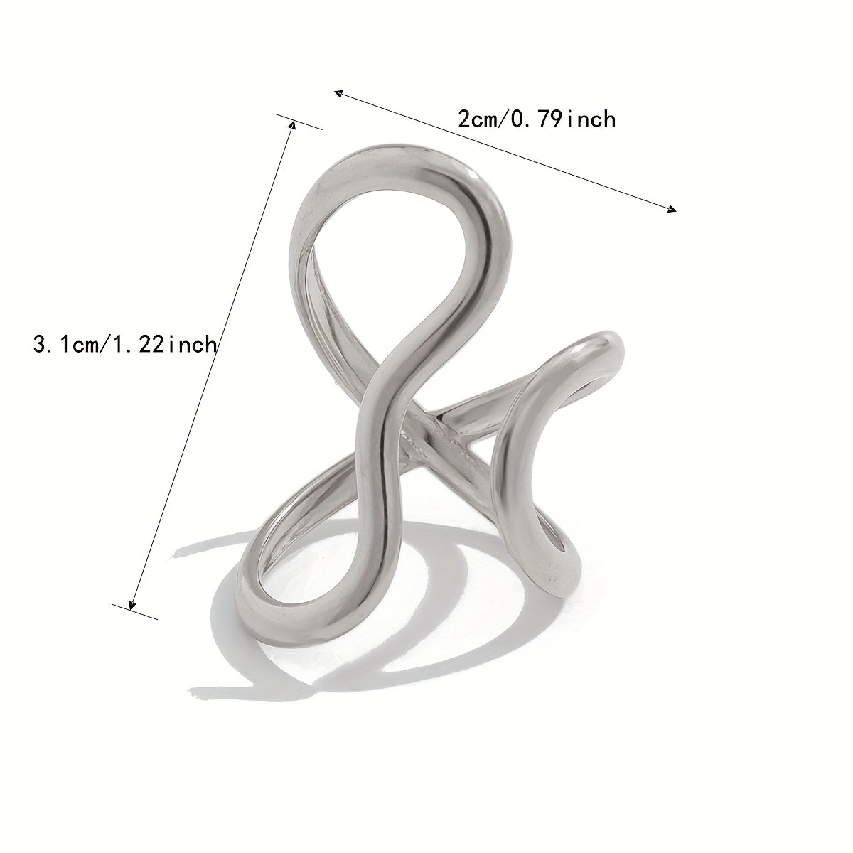 Eleganter asymmetrischer Wellenring