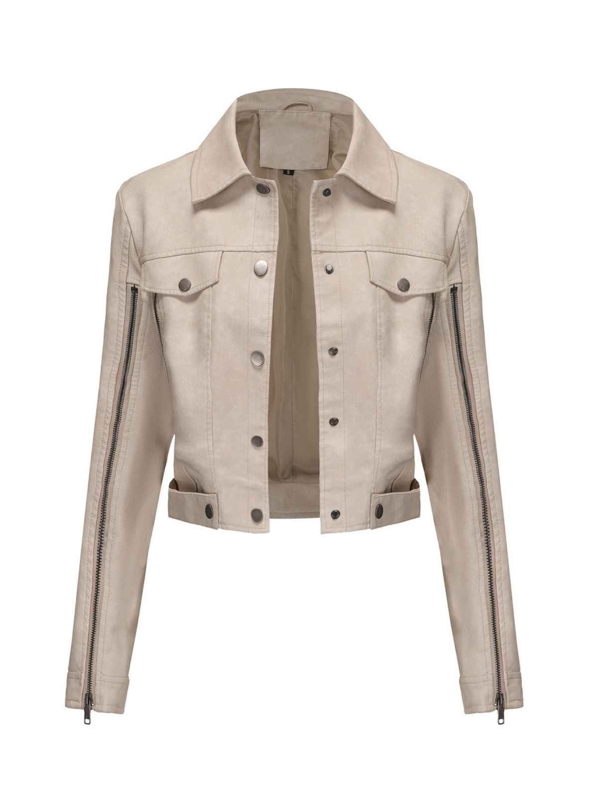 1960s Leder Multi-Zip Moto Jacke