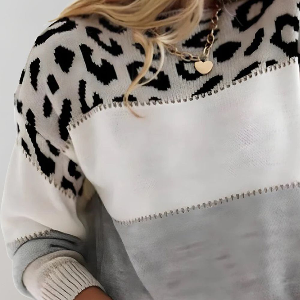 Louise™ | Pullover Eleganz Leopard