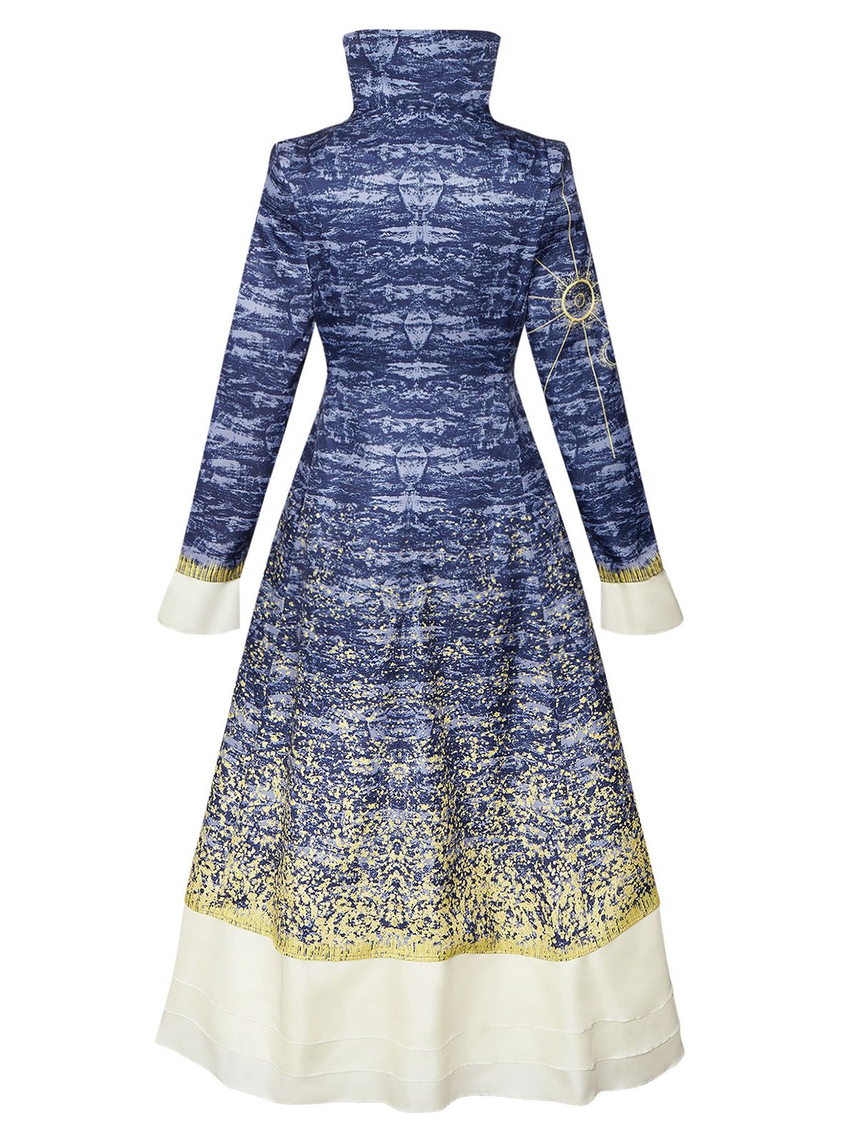 Blau 1930er Wicked-Inspiriert Elphaba Stehkragen Madame Morrible Stardust Mantel