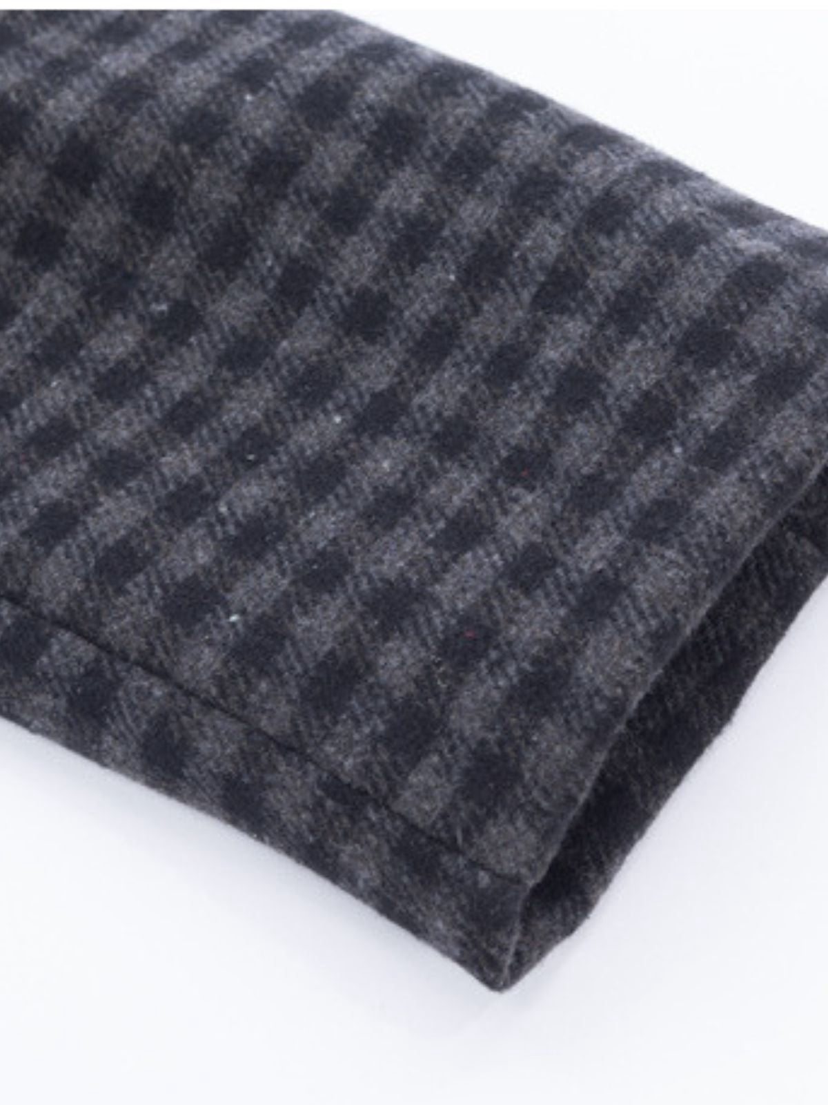 Grau 1950er Halloween Wednesday Plaid Faux-Wolle Cape Mantel