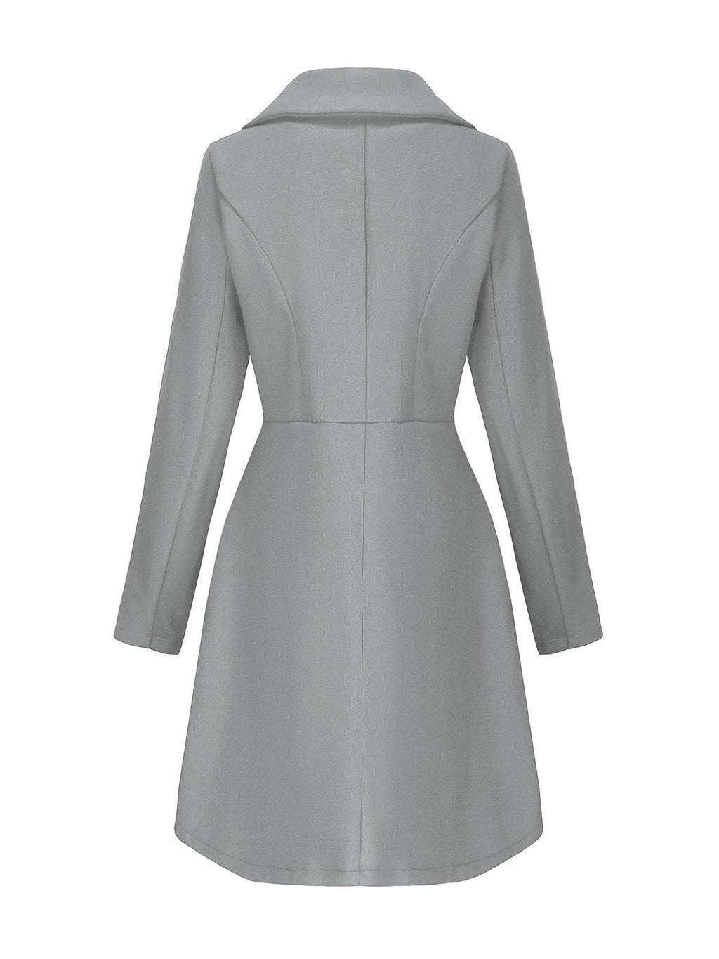 1940er Solide Kunstwolle Breite Revers Swing Mantel