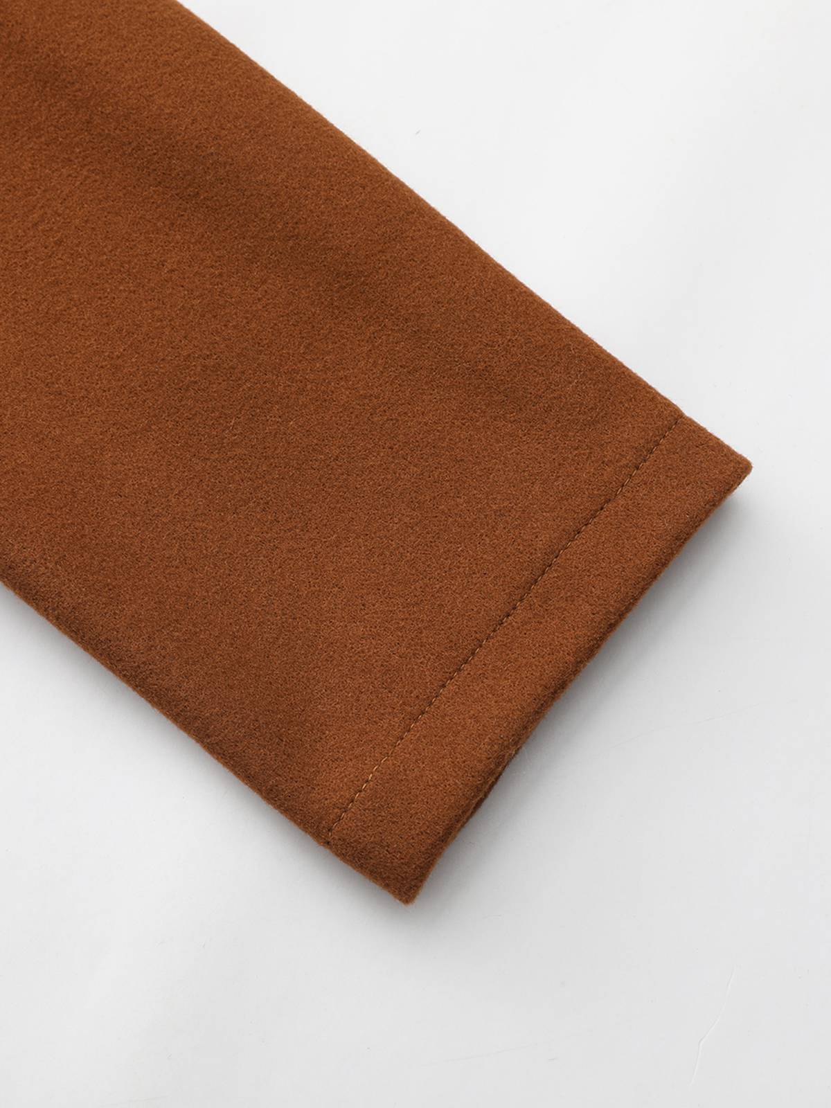 1940er Solide Kunstwolle Breite Revers Swing Mantel