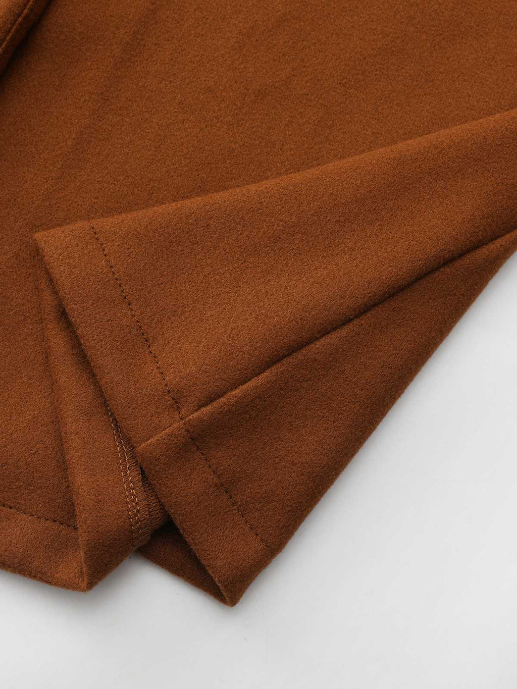 1940er Solide Kunstwolle Breite Revers Swing Mantel