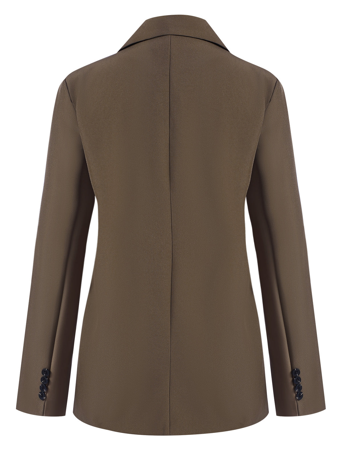 Kaffee 1940er Knöpfen Solide Vintage Blazer