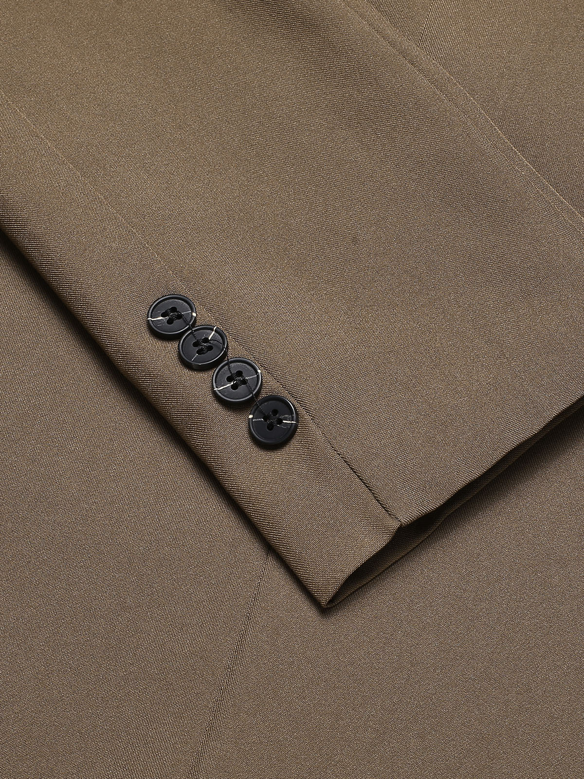 Kaffee 1940er Knöpfen Solide Vintage Blazer