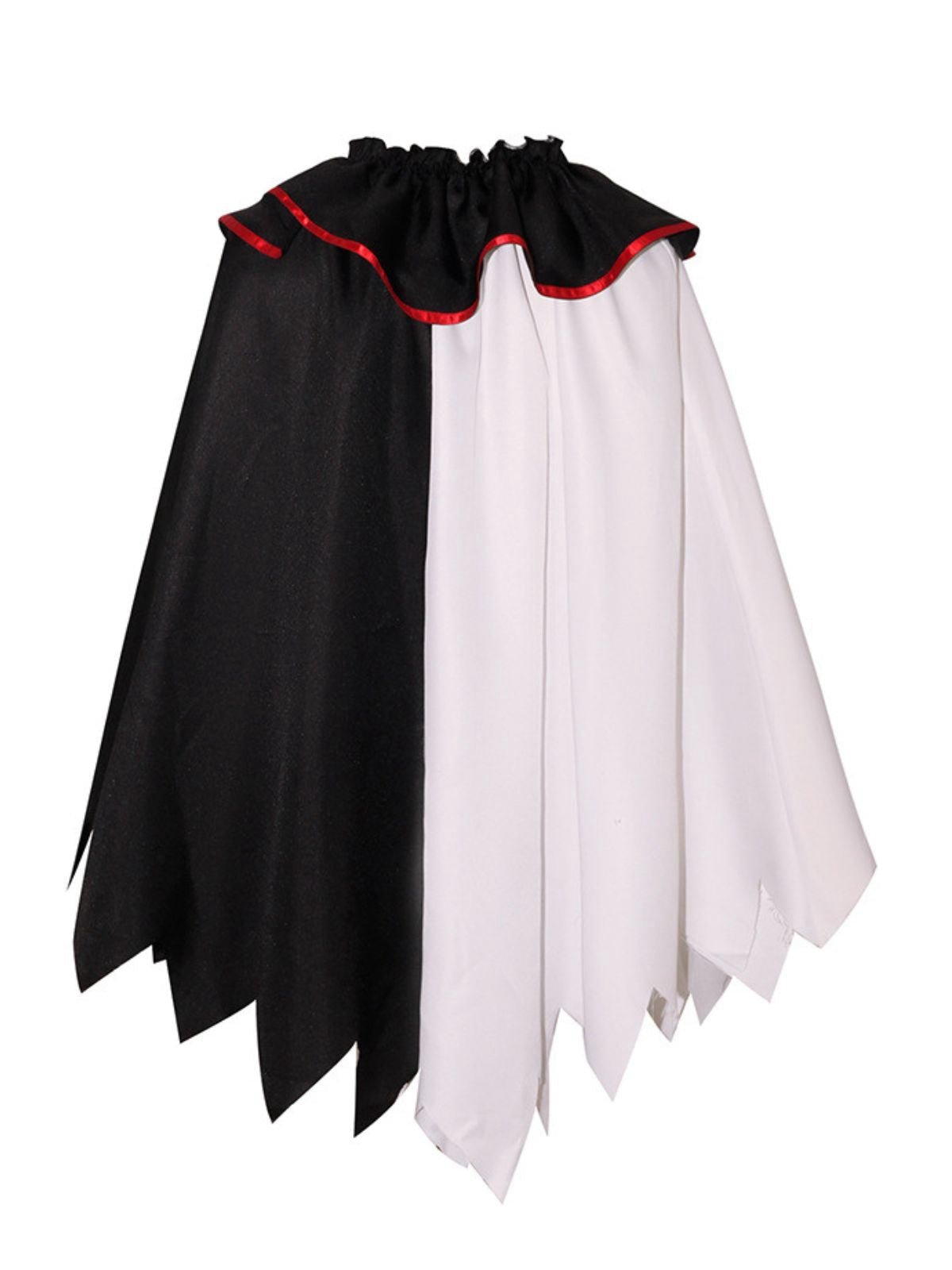 Schwarz & Weiß 1950er Halloween Horror Clown Cosplay Cape