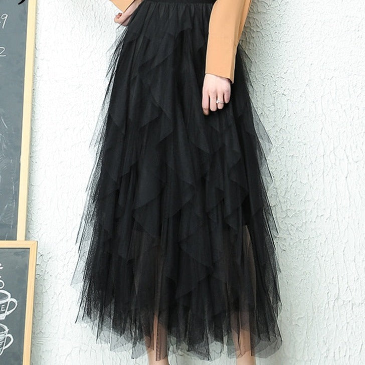 Aria - Hochtaillierter Plissee-Rock