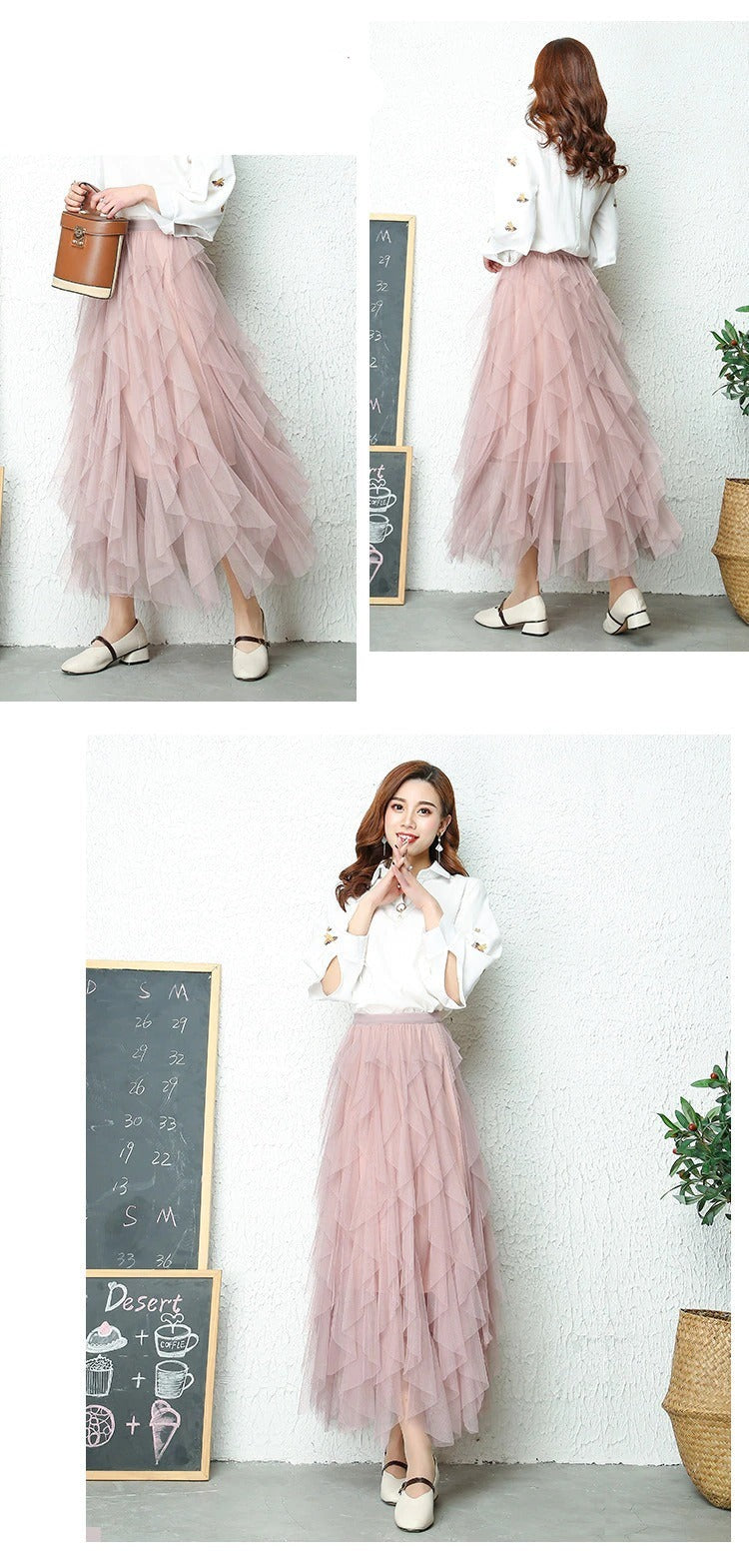 Aria - Hochtaillierter Plissee-Rock